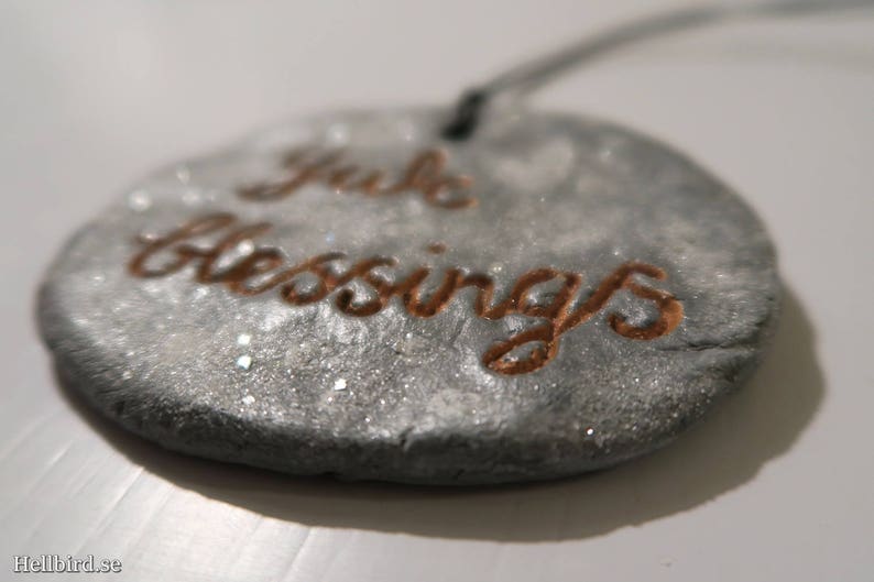 SALE YULE BLESSINGS glitter wall plaque image 4