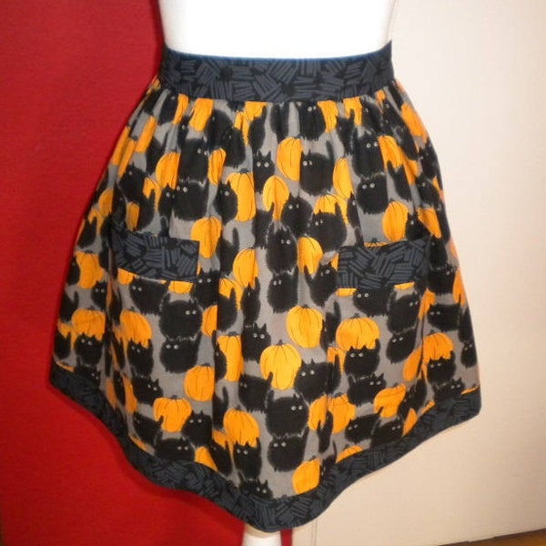 Cat Print Apron Etsy