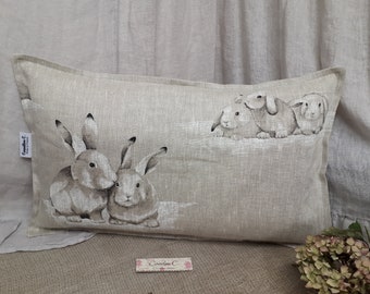 housse coussin lapin