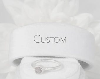Selecciones de piedras de anillo personalizadas.