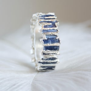 Blue Kyanite Eternity Ring