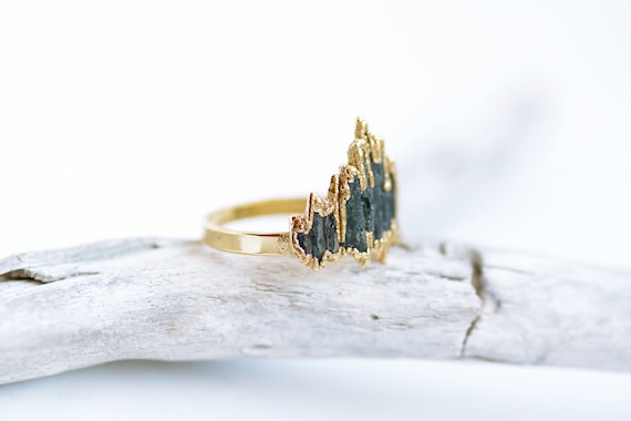 Black 2024 kyanite ring