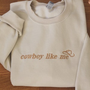 cowboy like me crewneck