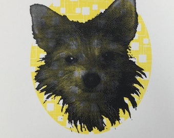 Arthur in Yellow - original screen print