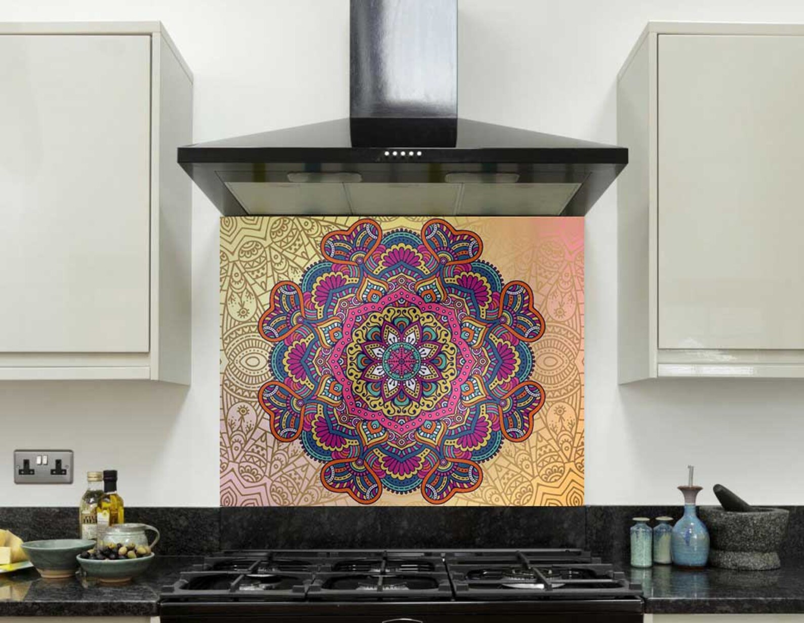 Mandala Wallpaper Mandala Wall Mural Bohemian Wallpaper Etsy