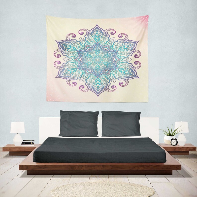 Mandala Tapestry Wall Hanging Mandala Tapestry Bedroom Etsy