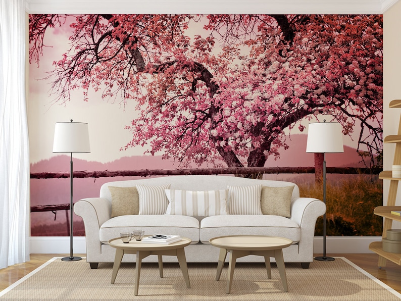 Cherry Blossom Tree MURAL Self Adhesive Peel and Stick Photo - Etsy
