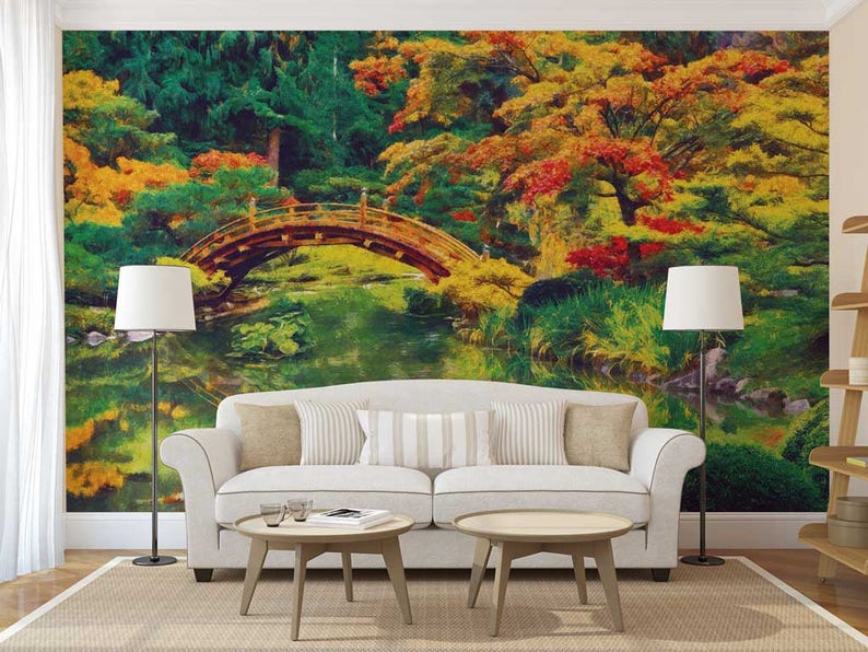 Peel and Stick Wall Art Wall Mural Painting Wall Mural of - Etsy