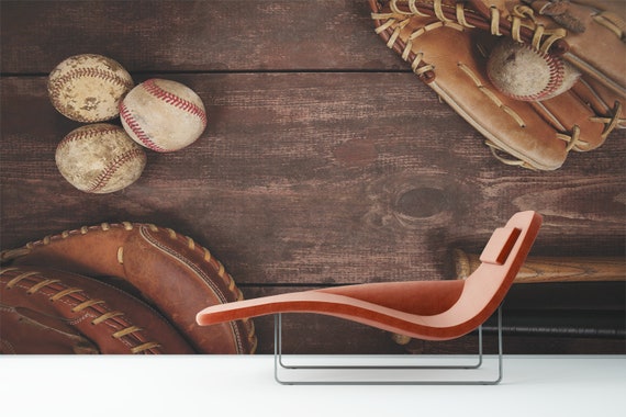 BASEBALL WALL COVERING Sport Wallpaper Peel and Stick Wall - Etsy