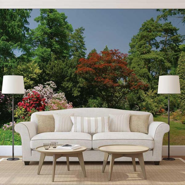 Garden Wall Mural Etsy