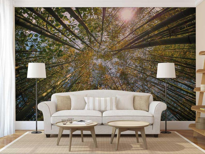Tree Wall Decal Wall Decal Forest Tree Tops Wall Decal Wall Mural Tree Tops