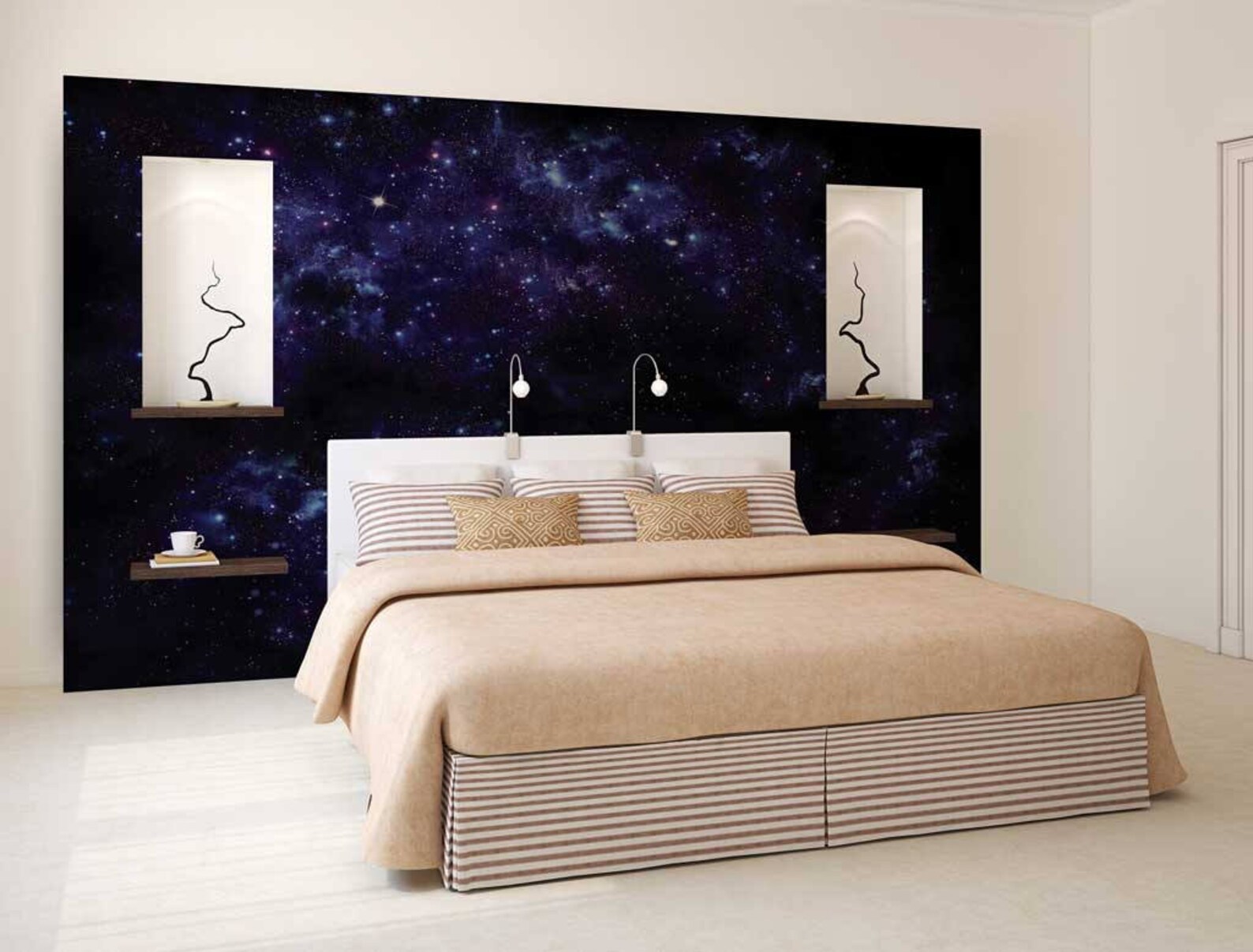 Wall Mural of the Galaxy Wall Mural of Sky Stars Wall Mural Etsy