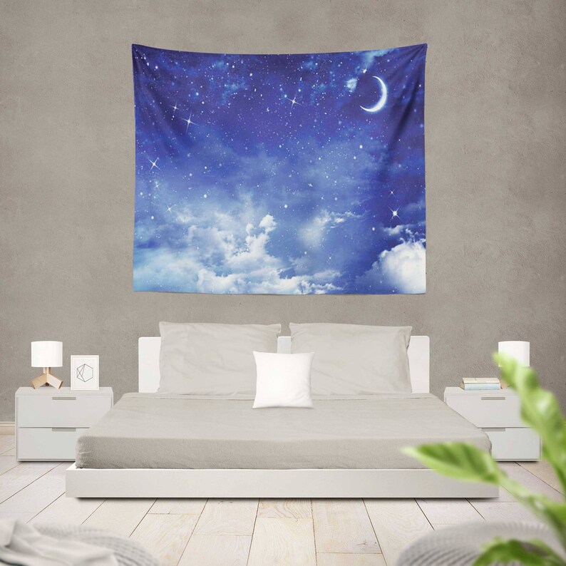 Wall Mural Night Wall Mural Of The Sky Stars Wall Mural Etsy