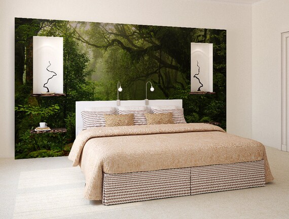 Enchanted Forest Wall Mural Self Adhesive Photo Mural Etsy