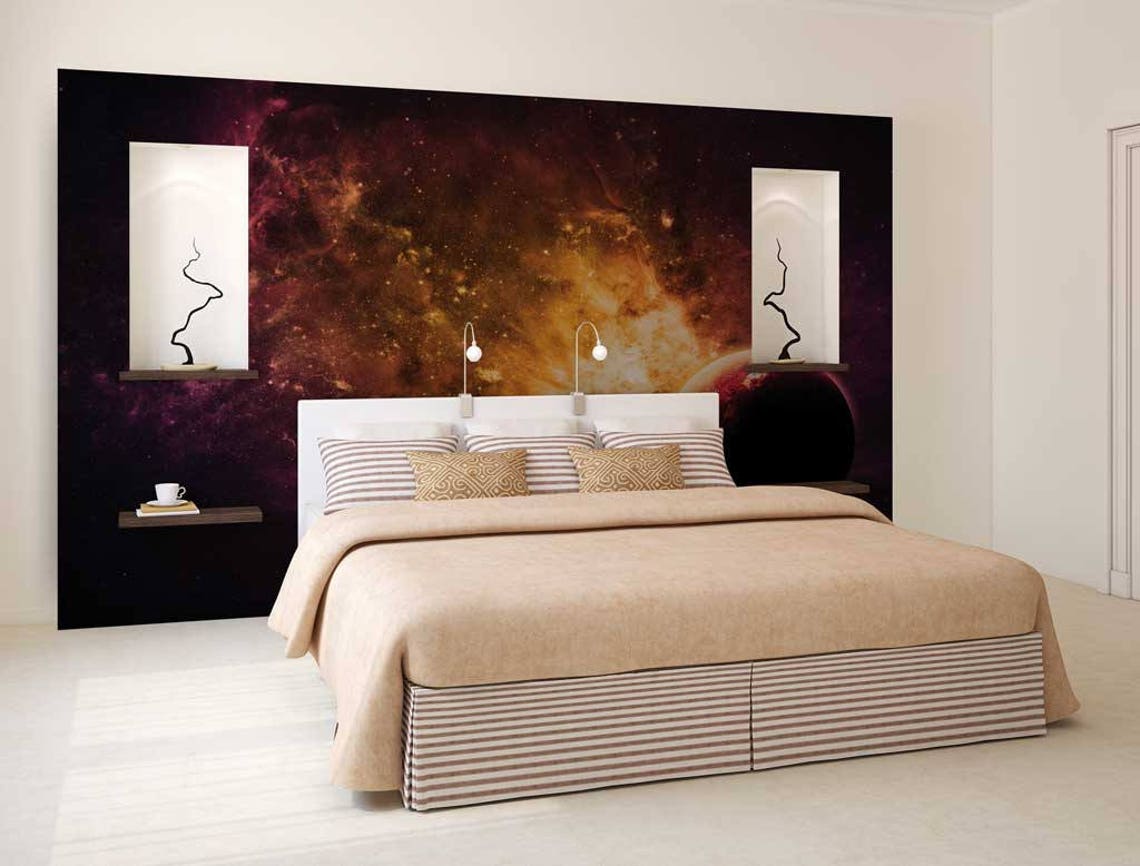 Wall Mural of the Galaxy Wallpaper Space Galaxy Wall Decal - Etsy