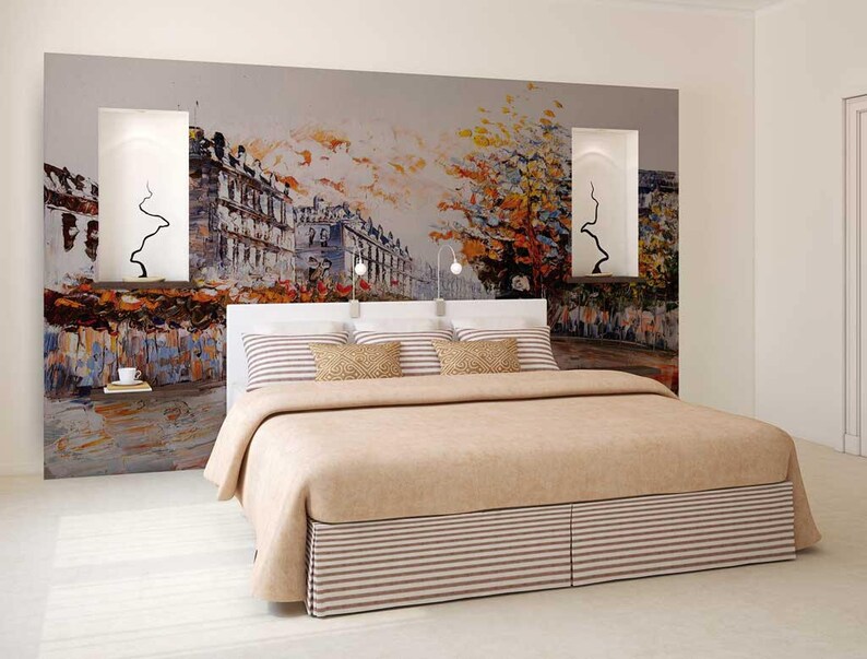 Peel And Stick Wall Art Wall Mural Art Autumn Wallpaper | Etsy