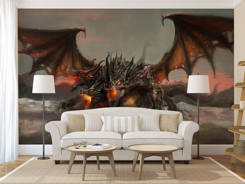 Dragon MURAL Self Adhesive Peel and Stick 3D Photo Wall - Etsy