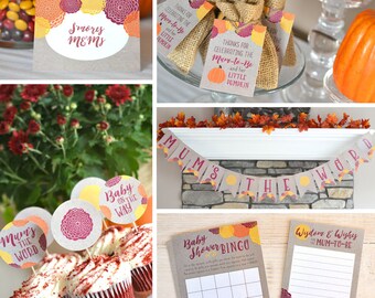 Fall Baby Shower Decorations • Printable Baby Shower Games • Mum-to-Be Baby Shower • Gender Neutral