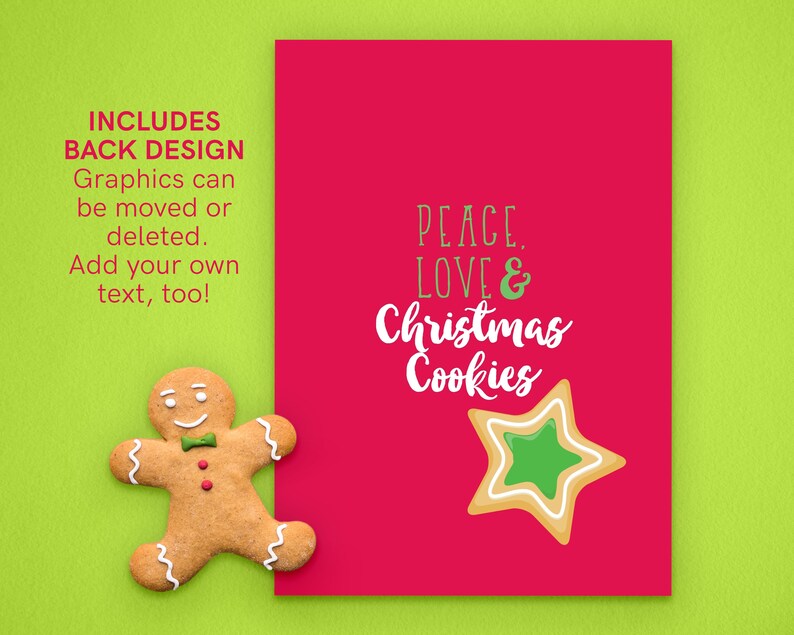 Christmas Cookie Decorating Party Invitation Cookie Decorating Holiday Party Printable Personalize & Download Instantly image 2