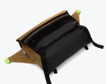 Messenger. Manhattan. CORDURA® - brown big fanny pack, slate bag