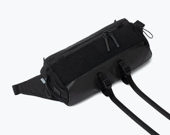 Arakawa big dark black CORDURA® Sling Bag, Bike Bag, Fanny Pack