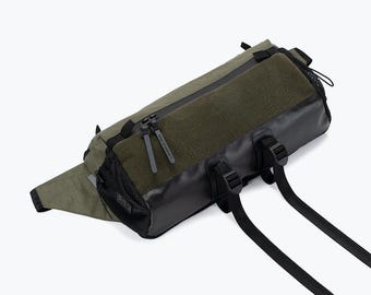 Arakawa Olive Sling Bag, Big Bike Bag, Waterproof Fanny Pack