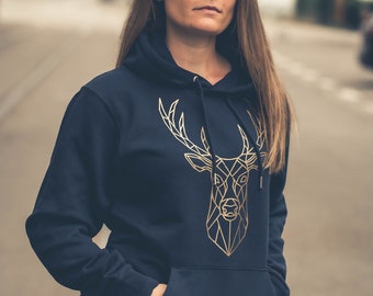 Statement Hoodie Unisex *Waidmann* Gold - vegan sweater from sustainable production
