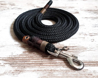 Lead rope for horses *Hipster* Blackbird - made of rope - with panic hook or bolt carabiner - details in silver, gold or rose gold