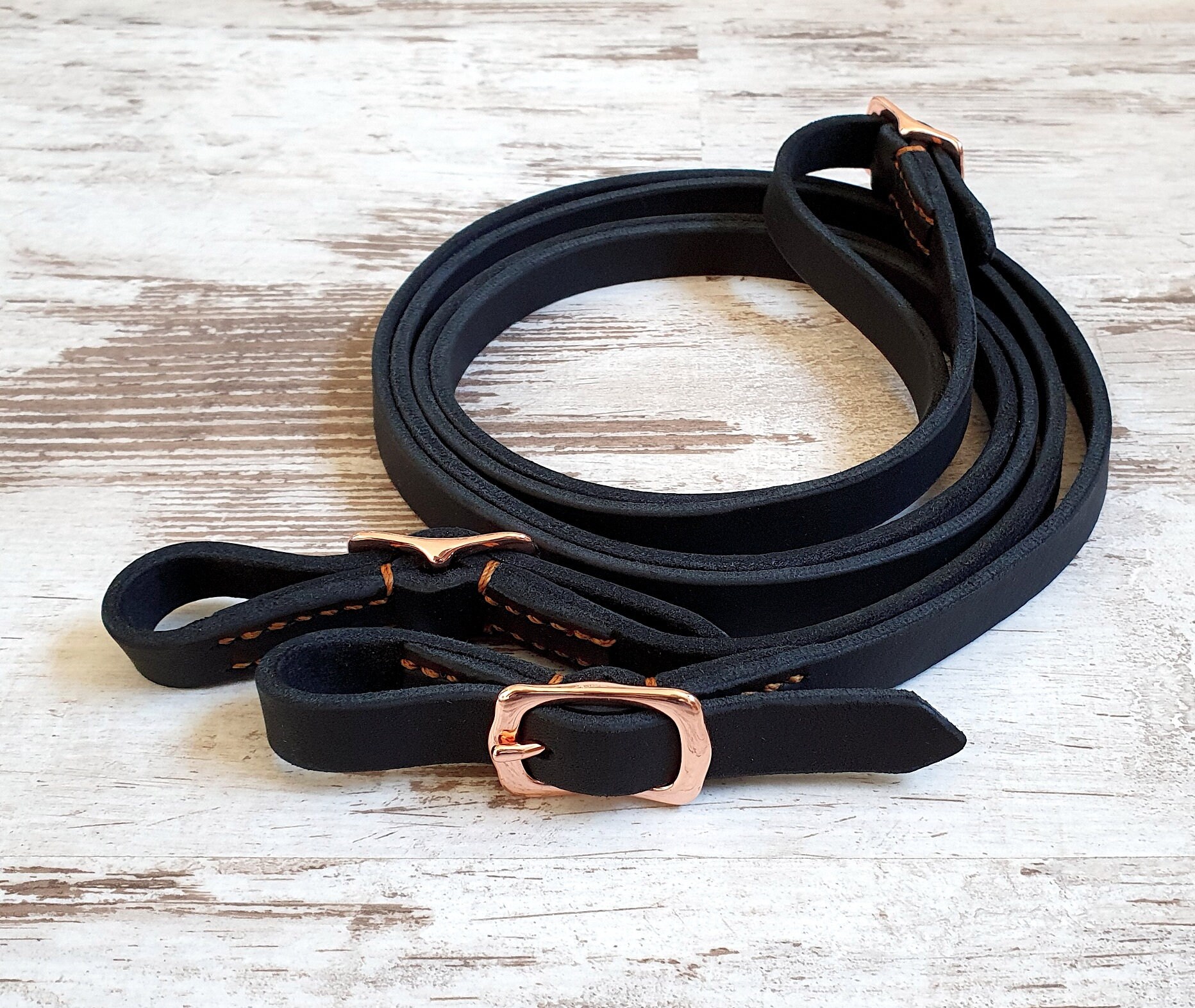 Fat Leather Reins stitch Buckle Clasp in Different Colours - Etsy