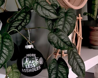 Christmas tree ball *More Plants* - Christmas ball made of glass - Ø 6 cm - gift idea for plant lovers