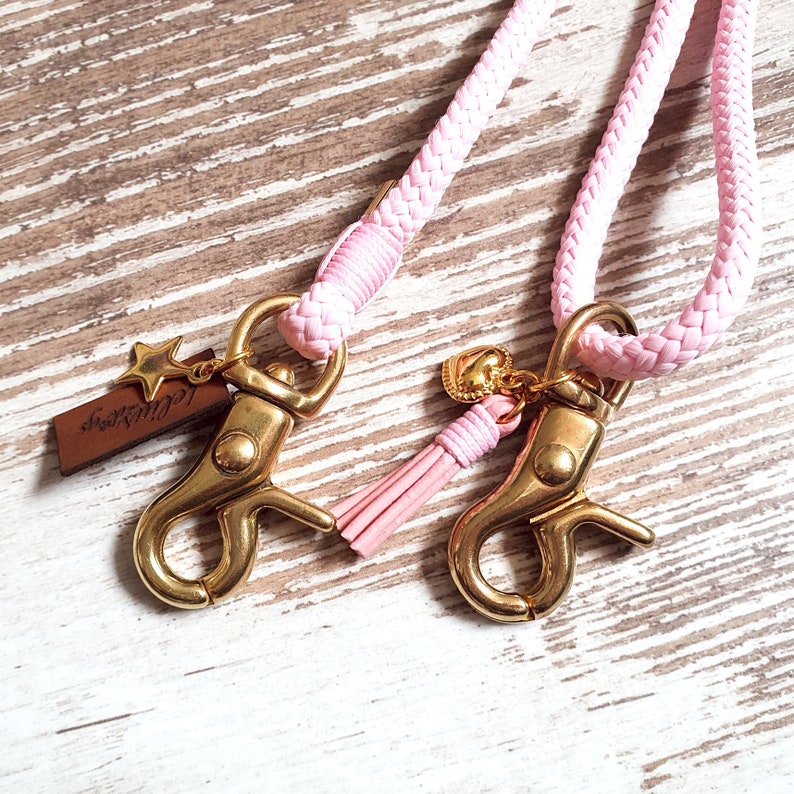 Handytau Hipster Love Story color pink size-adjustable mobile phone chain details available in bronze, gold, rose gold or silver image 10