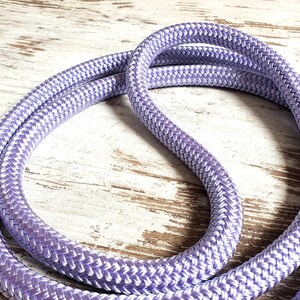 Lead rope for horses Hipster Sweet Lavender made of rope panic hook or bolt carabiner details available in silver, gold or rose gold image 7