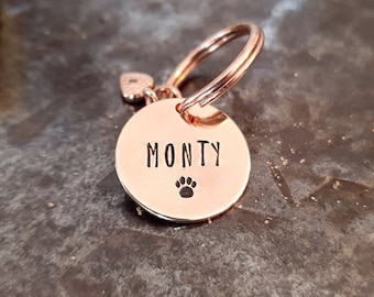 Metal stamp *Stamp* Paw - Ø 20 mm - hand-stamped - available in silver, rose gold, gold or bronze