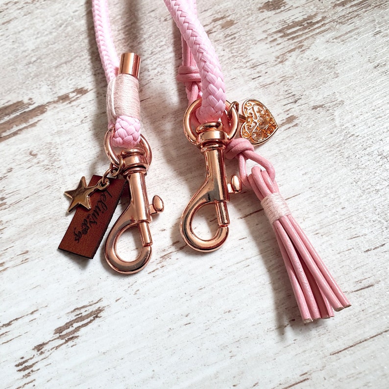 Handytau Hipster Love Story color pink size-adjustable mobile phone chain details available in bronze, gold, rose gold or silver image 6