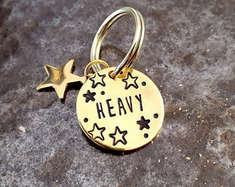 Metal stamp *Stamp* Stars - Ø 20 mm - hand stamped - available in silver, rose gold, gold or bronze