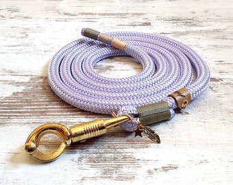 Lead rope for horses *Hipster* Sweet Lavender - made of rope - panic hook or bolt carabiner - details available in silver, gold or rose gold