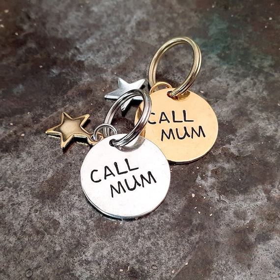 Metal Stamp *stamp* Call Mum Ø 20 Mm Hand Stamped Available
