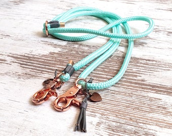 Handytau *Hipster* Piet Spearmint - color mint - size-adjustable mobile phone chain - details in bronze, gold, rose gold or silver