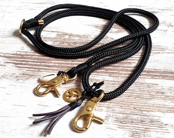 Mobile phone rope *Hipster* Blackbird - color black - adjustable phone chain - details in bronze, gold, rose gold or silver