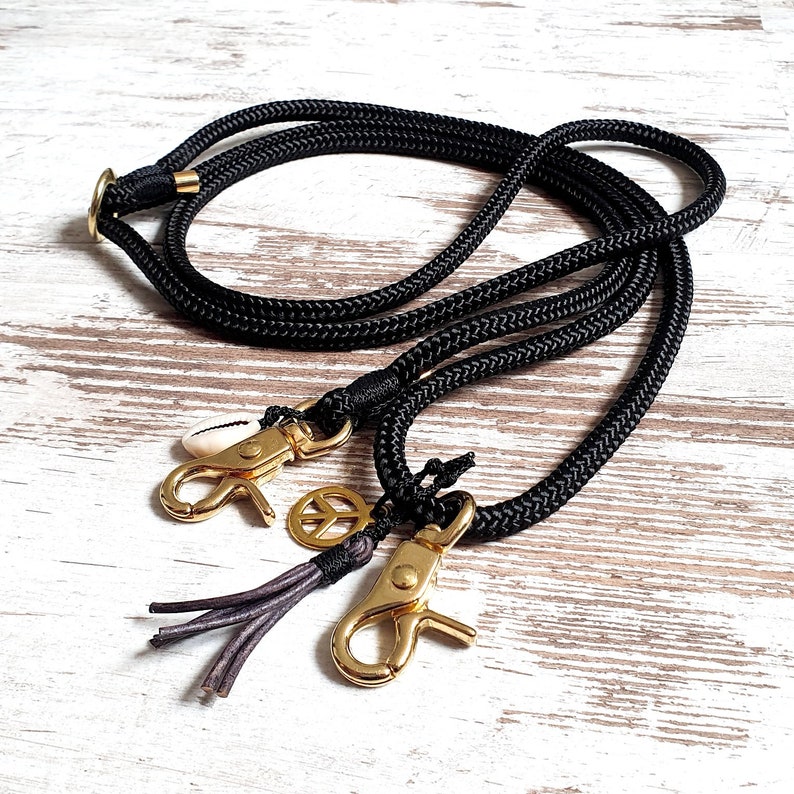 Mobile phone rope Hipster Blackbird color black adjustable phone chain details in bronze, gold, rose gold or silver Gold