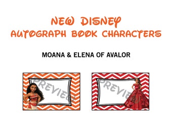 glitter christmas disney autograph book printables disney etsy