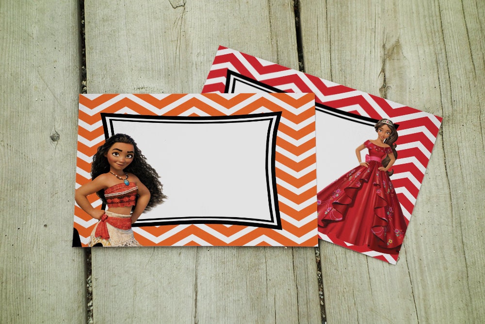 Disney Autograph Book Printables Moana &amp; Elena of Avalor | Etsy