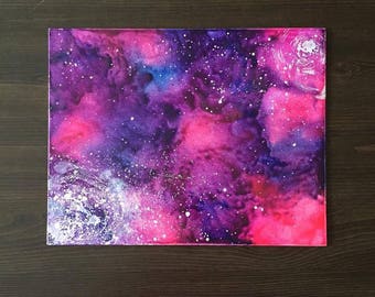 Galaxy Crayon Melt Acrylic Paint Purple/Pink