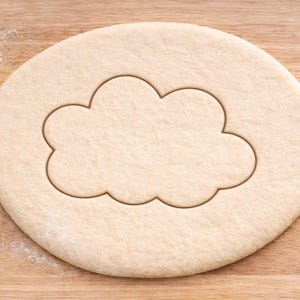 Tagliabiscotti a forma di nuvola, gonfio, in pasta di zucchero, per sandwich, biscotti di pan di zenzero, decorazioni per feste per bambini
