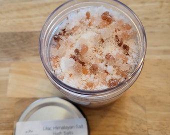 Lilac and Pink Himalayan Bath Salts 8oz