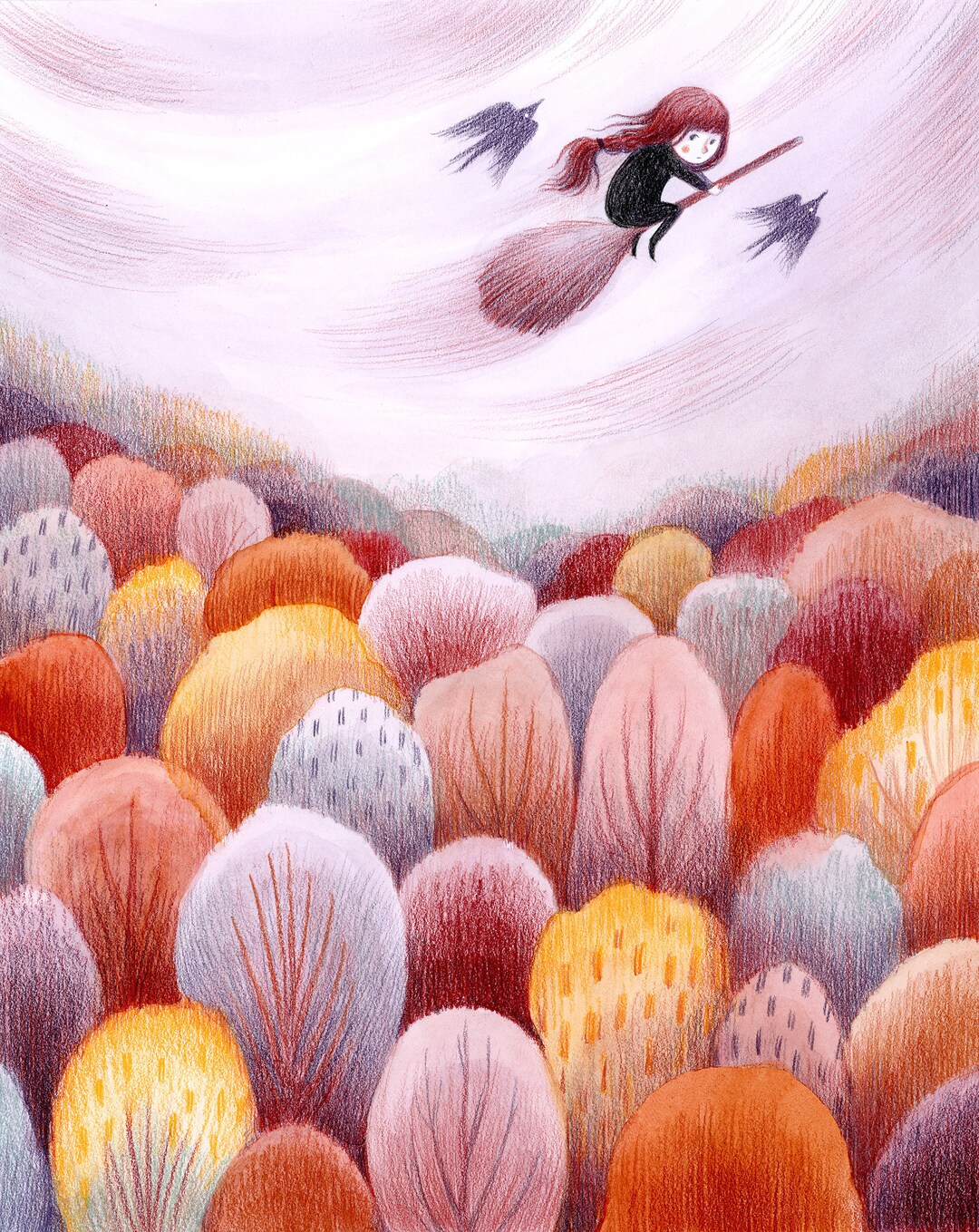 Fine Art Print // flight // 8.5x11 // Watercolor Painting // Natalie ...