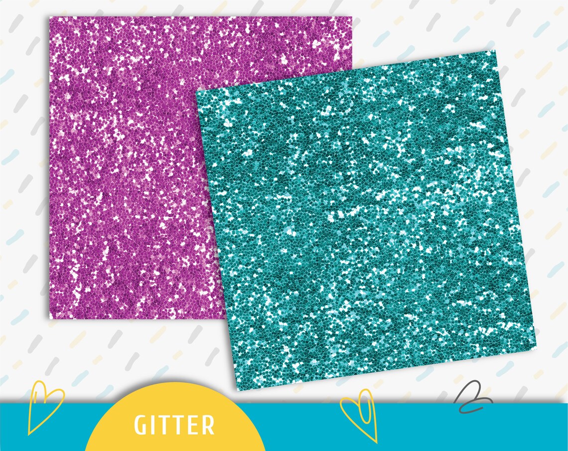 Printable Papers. Digital Glitter Paper. Instant Download Etsy