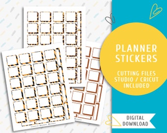 Printable Planner Stickers. Instant download planner sticker kit. African Box Stickers / SS-0013