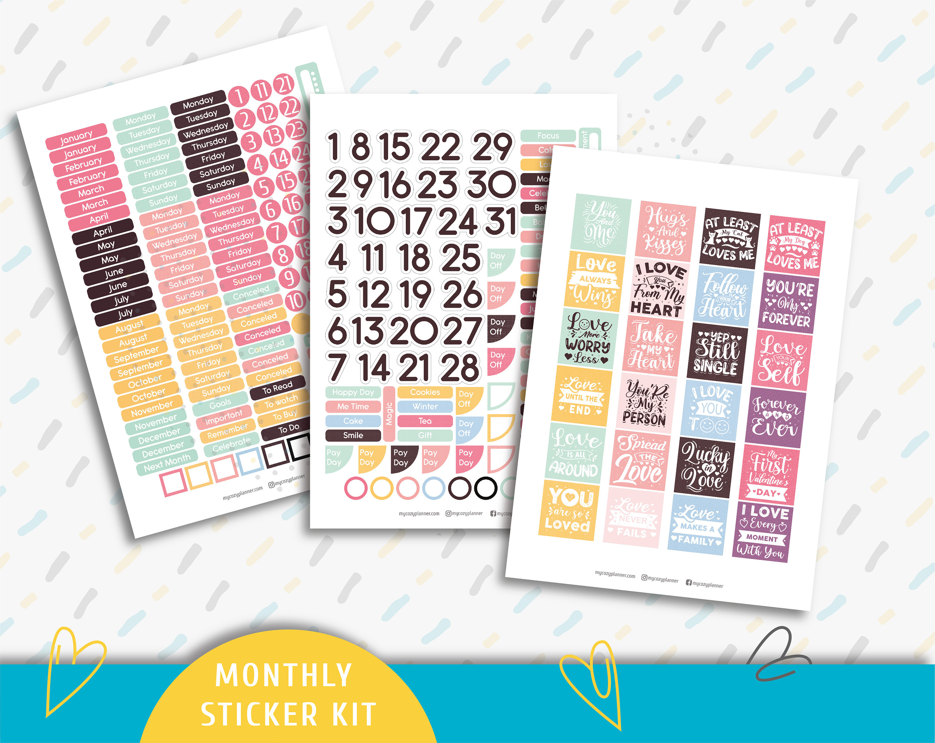 Custom Planner Sticker Kits AU