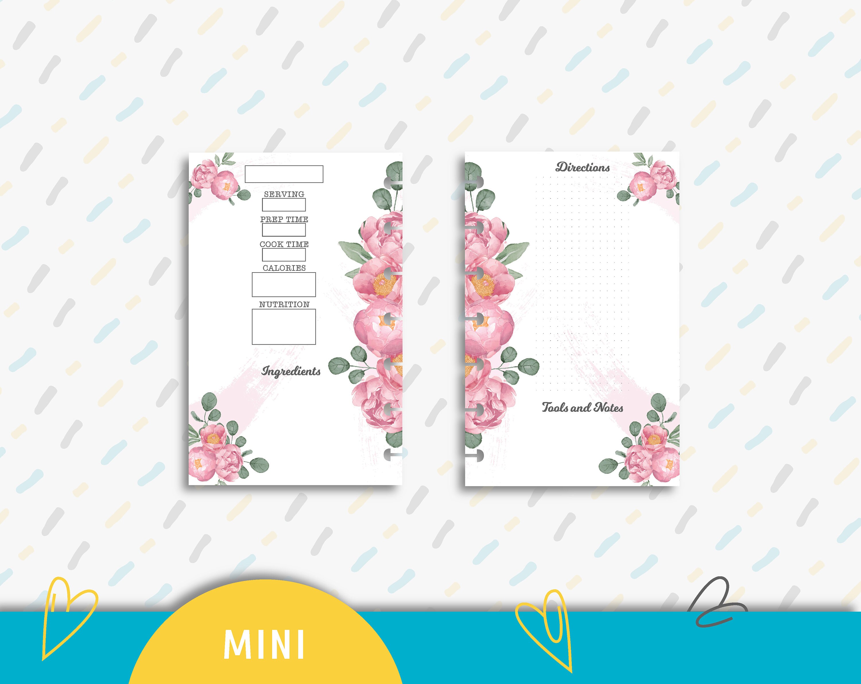 Printable Recipe Planner Pages. Printable the Happy Planner Inserts ...